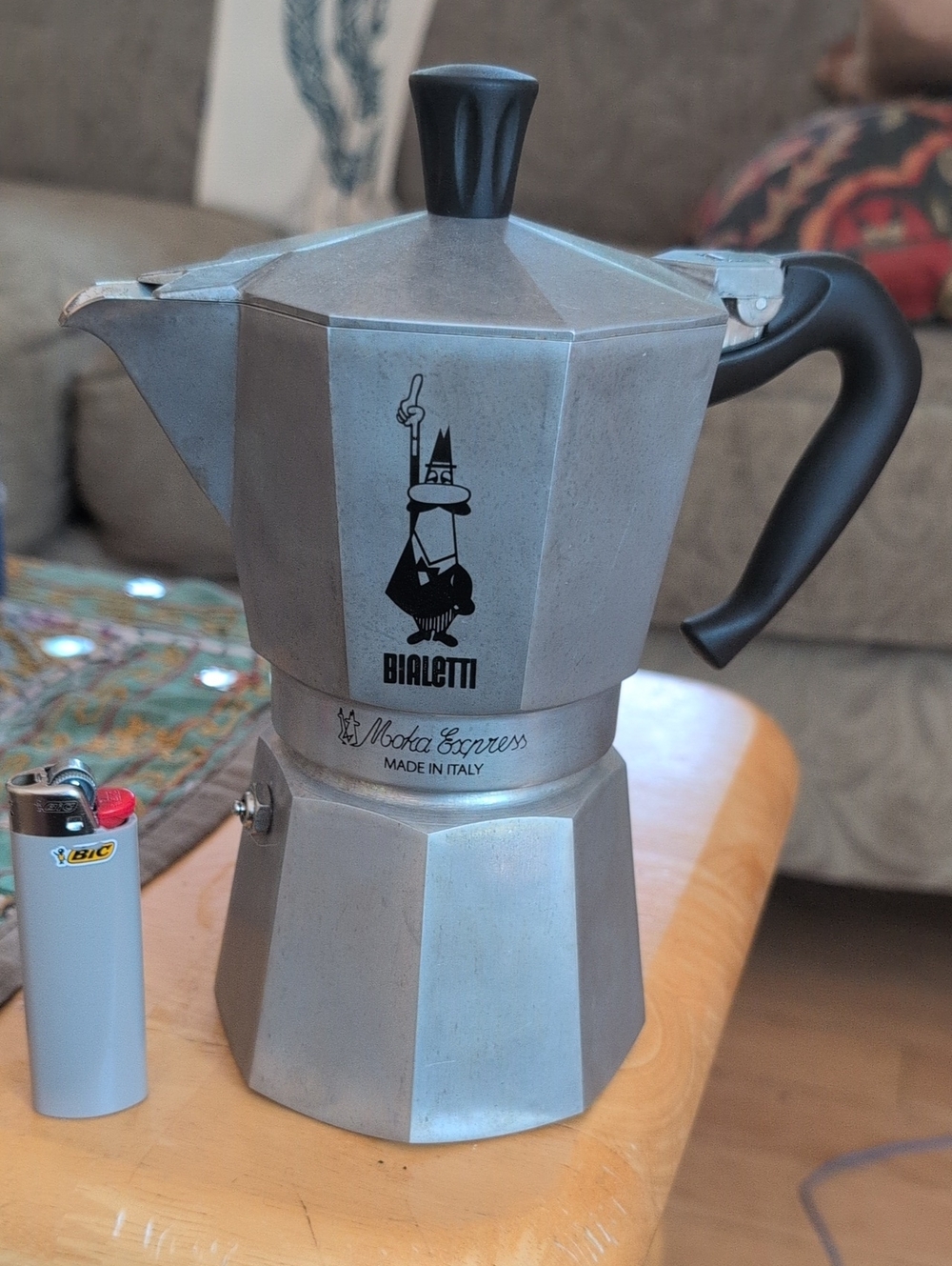 Moka Express Stovetop Espresso Maker - Silver